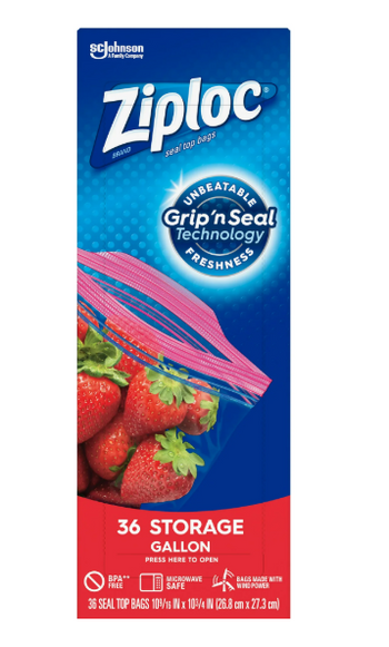 Ziploc Storage Bags(36 ct) - Papaya Express